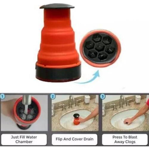 Low Price Toilets Plunger Kitchen Bathroom Portable Sink Clean Plunger Drain Blaster Air Pressure Pump Durable Easy To Operate