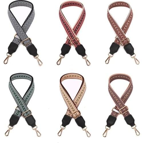 New 3.8cm Width Adjustable Bag Shoulder Strap Polyester Cotton DIY replace Bag Handle accessories