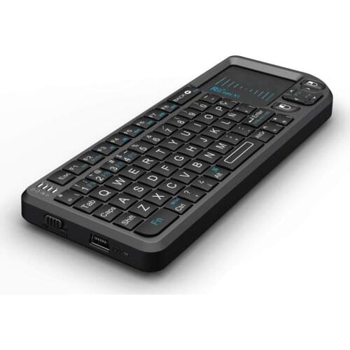 Original Rii Mini X1 Mini 2.4GHz Wireless Keyboard FR/RU/ES/US Air Mouse with TouchPad for Android TV Box/Mini PC/Laptop