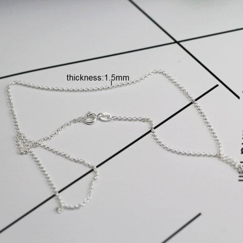 Beadsnice 925 Sterling Silver Chain Link Silver Necklace Fashion Valentine Gift Wholesale Jewelry 38686