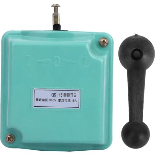 Switch QS-15 380V 15A Forward Reversing Drum Switch Reverse Motor Changeover Switch