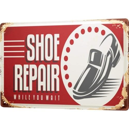 SINCE 2004 Metal Plate Office Workshop Shoemaker