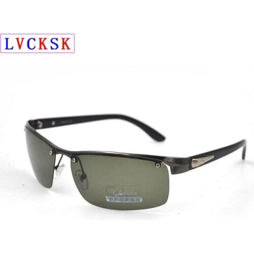 Russia Style Semi Rimless Sport Polarized Sunglasses Women Men Goggle Glasses Black Green Lens Driving Spectacles Send Pouch L3