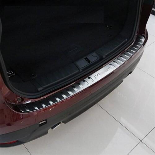 304 Stainless Steel Rear Bumper Outside Sill Plate Threshold Protector Cover Trim For Jaguar F-pace x761 2015-2017