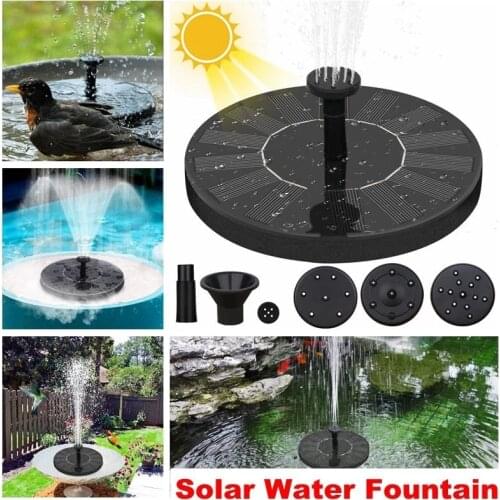 1.4W Mini Solar Fountain Pump Garden Floating Pond Pond Decoration Bird Bath Water Fountain Outdoor Solar Garden Decor
