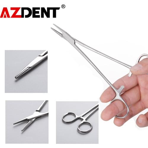 1pcs Dental Orthodontic Ligature Wire Orthopedic Instrument Stainless Steel Straight Tips Hemostat Forcep Locking Clamps Plier