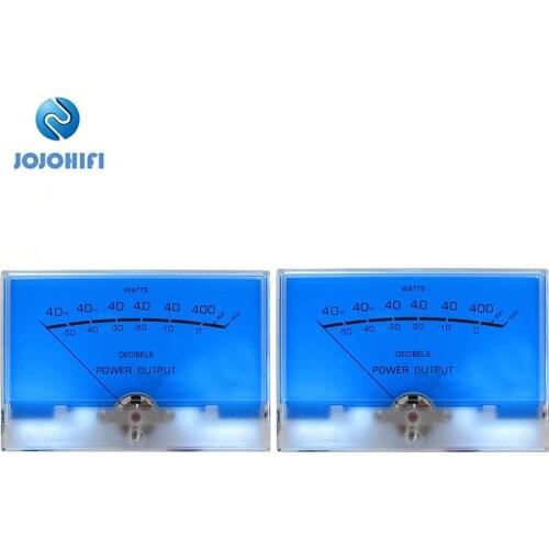 2pcs TN-105 Classic McIntosh Lake Blue High Precision VU Meter DB Table Flat Table Pre-Stage Audio Amplifier Power Meter