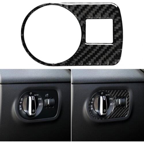 2008-2014 Audi TT 8N 8J MK123 soft real carbon fiber interior trim cover dustproof headlight switch trim