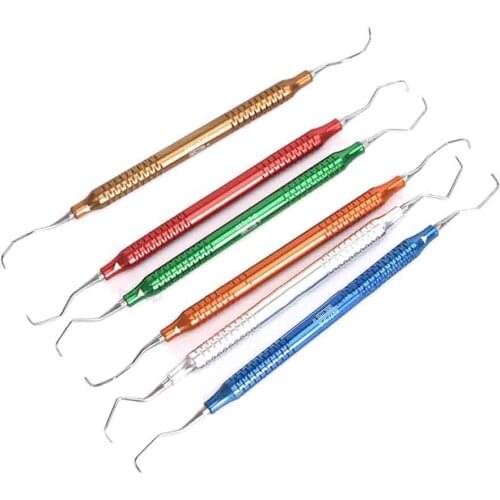6 Pcs/set Dental Rainbow Scaling Kit Dental Materials Stomatology Periodontal Instrument Surgical Durable Tools
