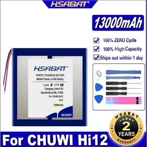HSABAT Hi12 13000mAh Battery for CHUWI Hi12 Dual Sys Tablet PC Batteries