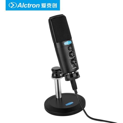 Alctron CU58 desktop USB condenser microphone plug-and-play USB device for recording and broadcasting