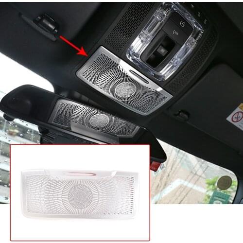 Aluminum Alloy Car Sticker Reading Light Glasses Box Net Cover Trim For Mercedes Benz B GLB Class W247 X247 2020 Car Accessory