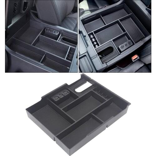 Center Console Box Armrest Organizer Tray Fits for Toyota 14-20 Black