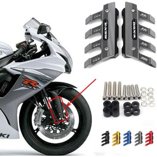 For SUZUKI GSX600 GSXR600 GSXR1000 Motorcycle Mudguard Front Fork Protector Guard Front Fender Anti-fall Slider Accessories