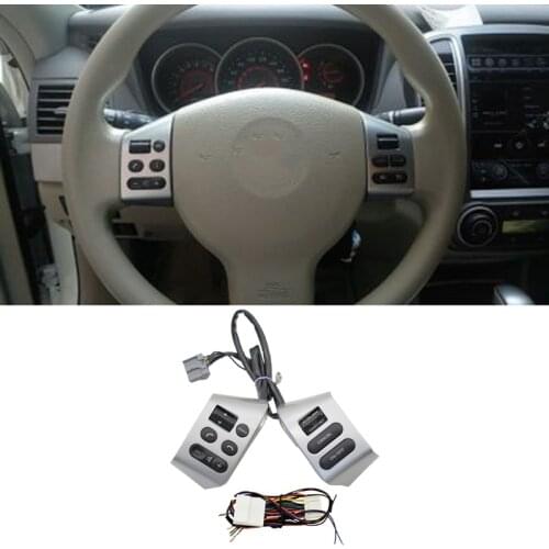 Car Steering Wheel Control Buttons Cruise Control Switch for Nissan LIVINA TIIDA SYLPHY 2007-2010