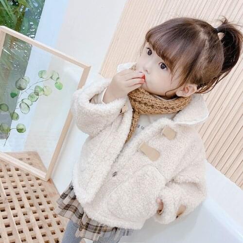 Lawadka Autumn Winter Children Girls Jackets Coats Wool Kids Clothes Padded Coats Fashion Princess Baby Outerwear Clothing 1-6T