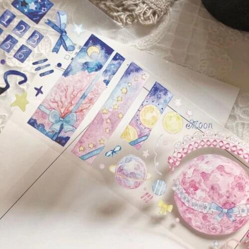 Fairy Sweet Dream Wishes Washi Tape for Card Making Bullet Journal DIY Scrapbooking Label Sticker