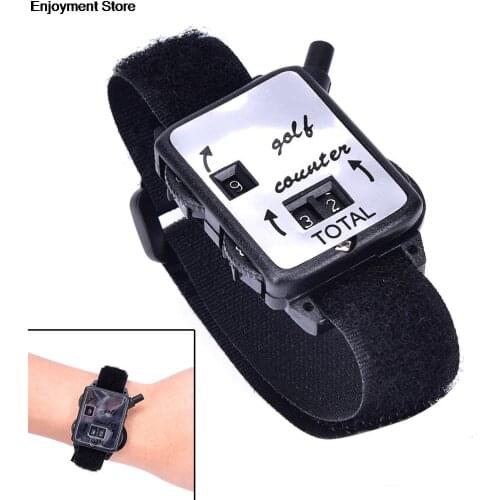 HOT! Mini Black Golf Training Aids Wristband Golf Club Stroke Score Keeper Count Watch Putt Shot Counter Sports Golf Accessories