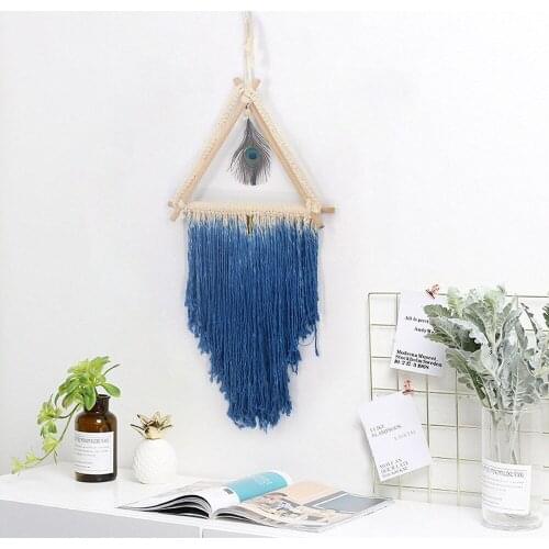 Macrame Wall Hanging Tapestry Hand Woven Pendant Decoration House Ceremony Living Room Home Furnishing Accessories Boho Decor