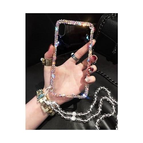 Fashion Crystal Bling Diamond Phone Case For SamsungA3 A5 A7 2017 A9 A8 A6 PLUS A50 A70 A80 A51 A71 Luxury Transparent oft Case