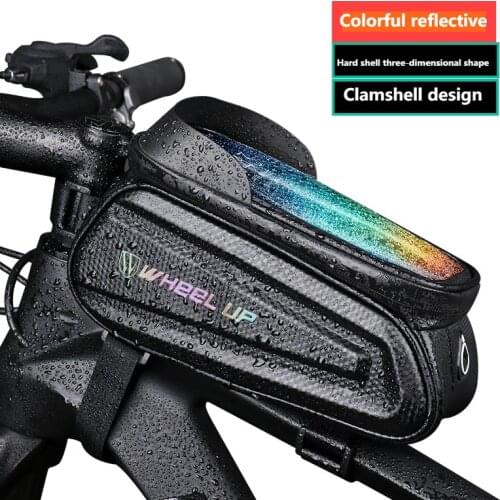 Rainproof Bicycle Bags High Quality Waterproof Touch Screen Top Tube 7in Phone Bag Front MTB Bike Reflective Cycling Accessories