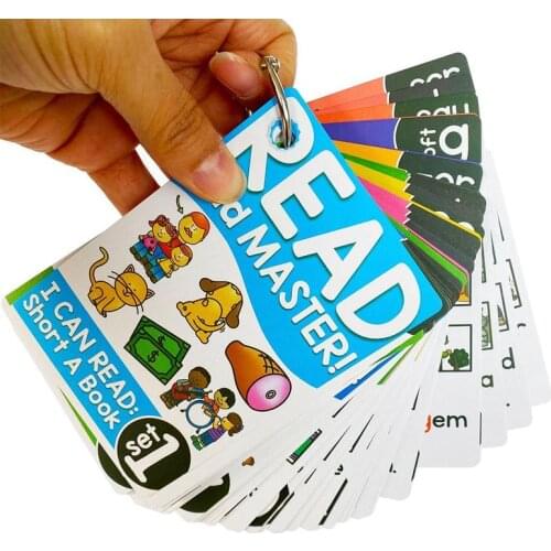 English Phonics Spelling Learning Flash Cards Educational Toys For Children Kids Gifts Word Table Game Card For Kids