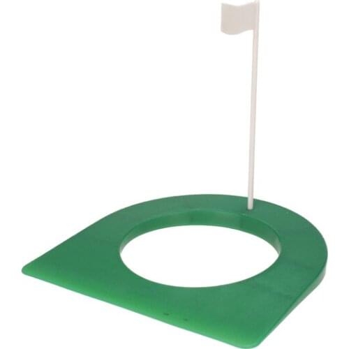 Wholesale Golf Rubber Putting Cup Device 4 1/4' Hole with Flag Outdoor Practice Golf Training Aids Home Garage Golf Accessories