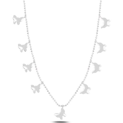 Silver 925 Sterling Butterfly Dangle Pendant