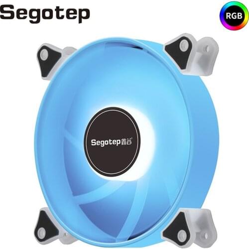 Segotep Cooler Fan RGB Lighting 120mm 5V/3Pin Single Cooling Fan ARGB Computer Case Cooling Pc Fans Radiator