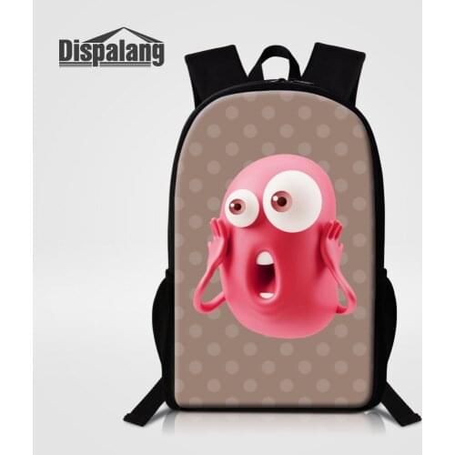 Dispalang Girl School Bag For Teenagers Cute Cartoon Print Women Backpacks Mochila Big Eye Screaming Casual Travel Shoulder Bag