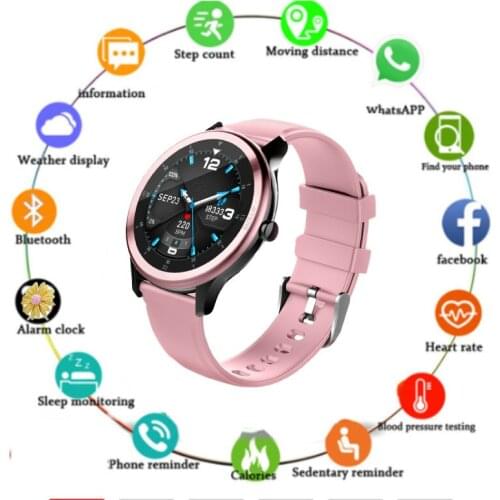 24 sports mode smart watch for phones pedometer stopwatch alarm clock weather reminder IP68 waterproof smartwatch of many colors