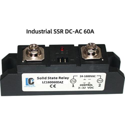 60A High Power Industrial SSR solid state relay DC/AC,Heavy duty Solid State Relay LeiChuang TEC new