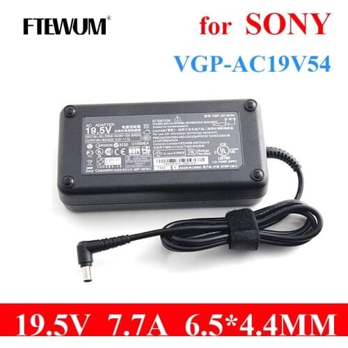 Charger 19.5V 7.7A 150W 6.5*4.4mm laptop Adapter For Sony Vaio VGP-AC19V17 VGP-AC19V54 ADP-150TB PCGA-AC19V7 VPCL239FW VPCL238FC