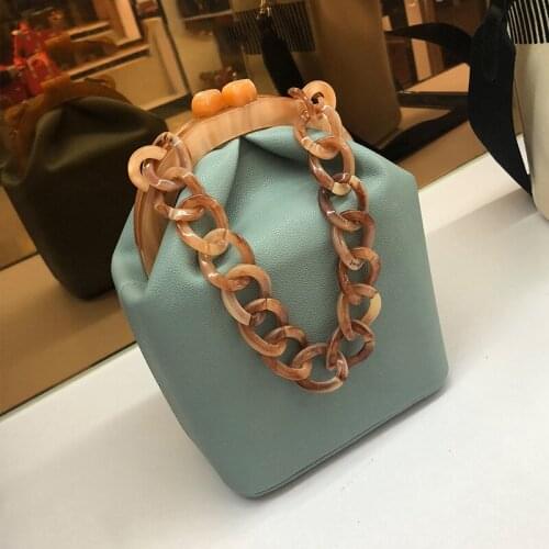 Acrylic Chains Clip Box Bag Women Handbag Designer High Quality Shoulder Crossbody Bags for Women 2021 Fashion Box Bag Ladies