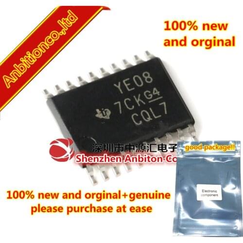 10pcs 100% new and orginal XB0108PWR TXB0108 silk-screen YE08 TSSOP-20 in stock