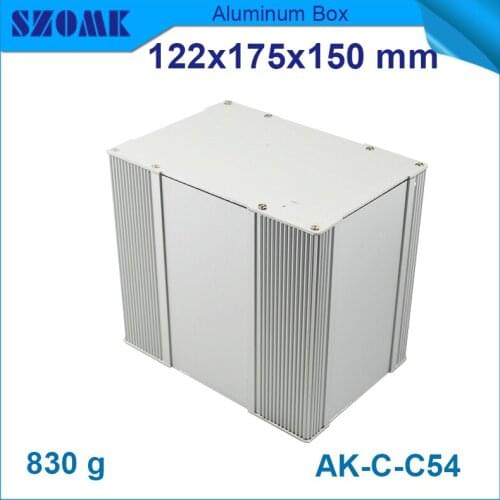 4 pcs/lot SZOMK customized extrusion aluminum material connecting aluminium pcb box diy electronic box 122(H)x175(W)x150(L) mm