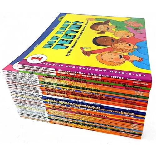 5-12 year Childrens English story book Lets read and find out science picture help child be reader early education 34pc/set