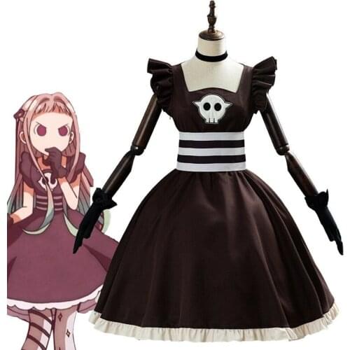 Anime Toilet-bound Hanako-kun Cosplay Costume Nene Yashiro Women Lolita Clothing Outfit Black Dress for Halloween Customized