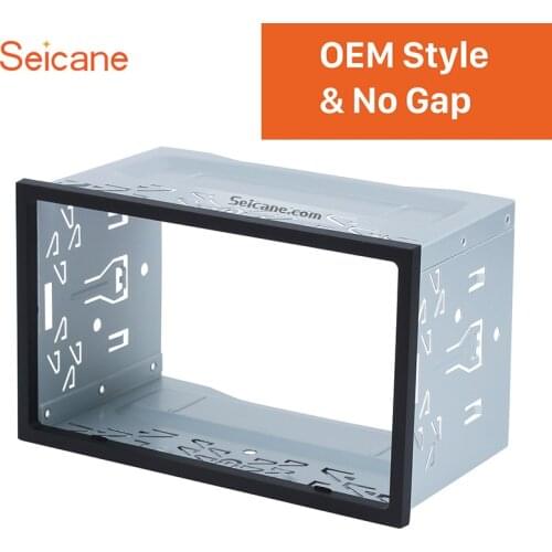 Seicane Double Din Car Stereo Radio Fascia Panel for Universal Car VW Series Jetta Chico Golf Bora/Polo/MK3/MK4 Car Kit Stereo