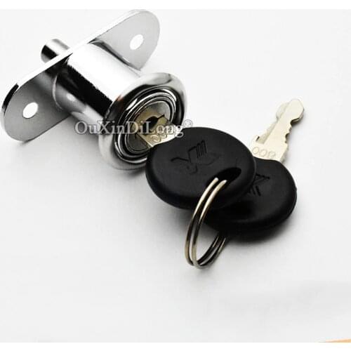 Free Shipping 20PCS Sliding Door Lock Drawer Display Showcase Cabinet Door Lock Glass Plunger Push Lock Furniture Hardware