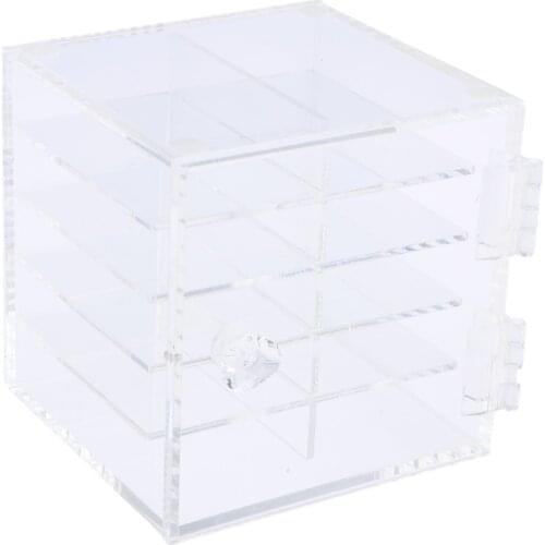 Eyelash Holder Case Storage Box with 10 Layers, Dustproof Clear Acrylic
