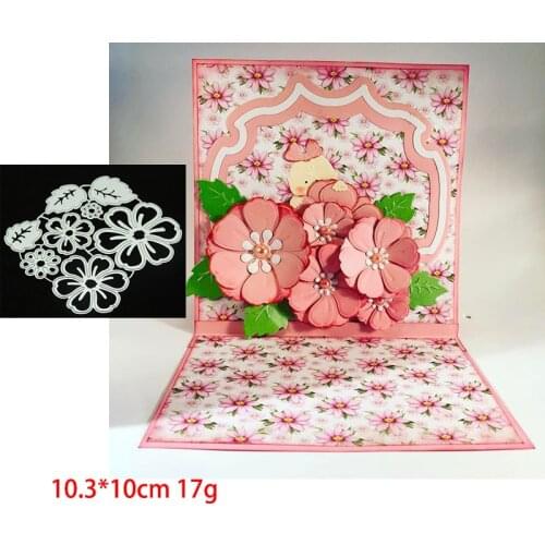 Flowers and Leaves Metal Cutting Dies Scrapbooking Craft Mold Cut Die Stencil Handmade Paper Card Make Template New Design