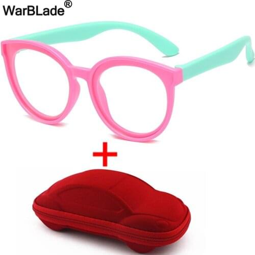 WarBLade Blue Light Kids Glasses UV Boys Girls Computer Clear Anti Reflective Blocking Glasses Children Optical Frame Eyeglasses