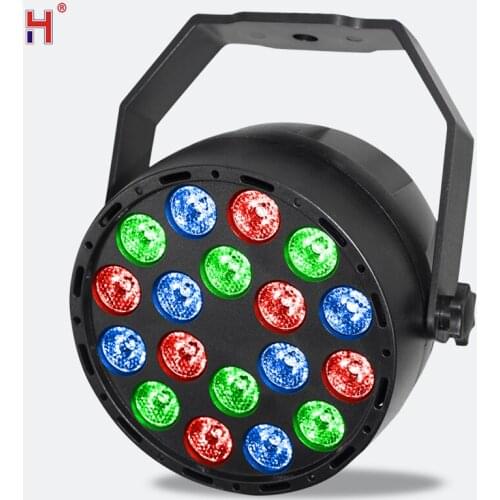 Led Par Dmx Stage Light 18X3W Rgb Wash Par Light Disco Led Lamp Disco For Dj Party Bar Wedding Concert Lights