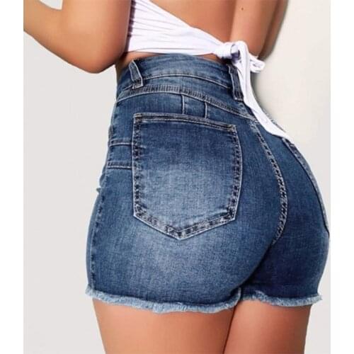 Denim Shorts New Women Summer Short Jeans Denim Female Tassels Ripped Denim Shorts Female pantalones corto mujer