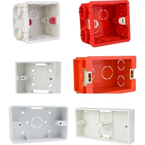 Electrical equipment 86mm Internal mounting box 118mm External mounting Wall box For Home intelligent touch switch wifi switch