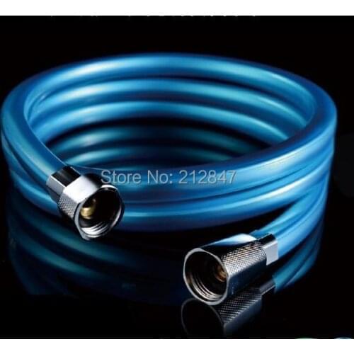 Sky Blue PVC Flexible Handheld Bathroom Water Shower Hose 1.5M