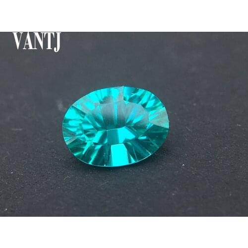 VANTJ Yttrium Aluminium Garnet YAG Loose Gemstone Created Tourmaline Paraiba Oval Cut Diy for Women Jewelry Party Gift
