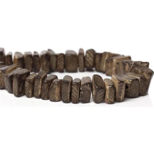 DoreenBeads Coconut Shell Spacer Beads Irregular Coffee About 10x8mm,Hole:About 1mm,37.5cm long,2 Strands(About 98 PCs/Strand)