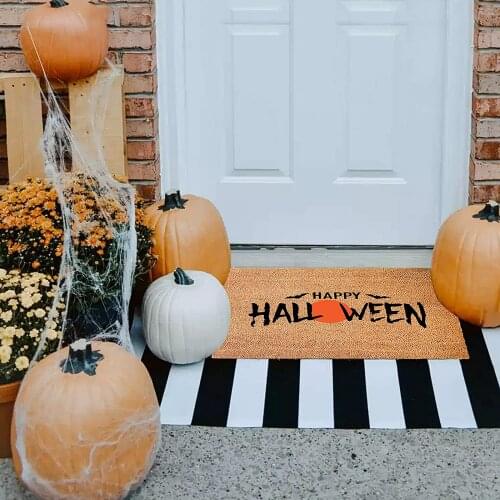 Halloween Welcome Doormat Bathroom Cartoon Home Door Mat Indoor/Outdoor Rug Front Door Mat Porch Entrance Rugs Non-Slip Carpet